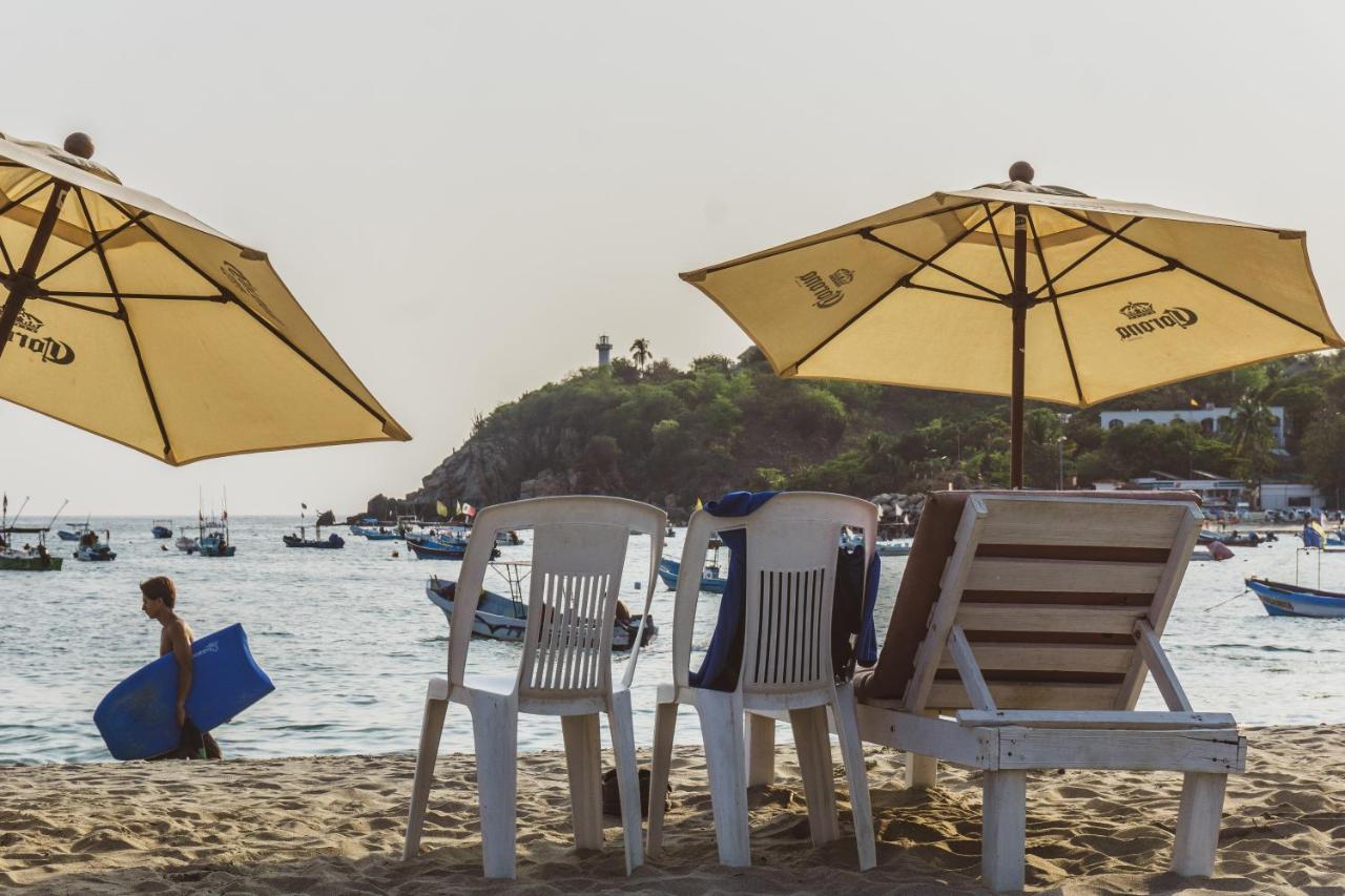 Nomad Beach House Hotel Puerto Escondido  Buitenkant foto